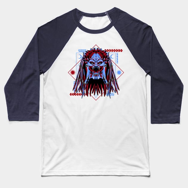 predator cartoon Baseball T-Shirt by SHINIGAMII